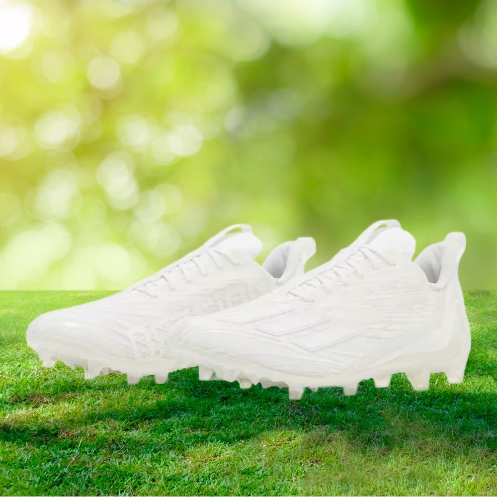 Adidas Adizero 12.0 Men’s Football Cleats Triple White GX5413 Sz 10.5 NEW